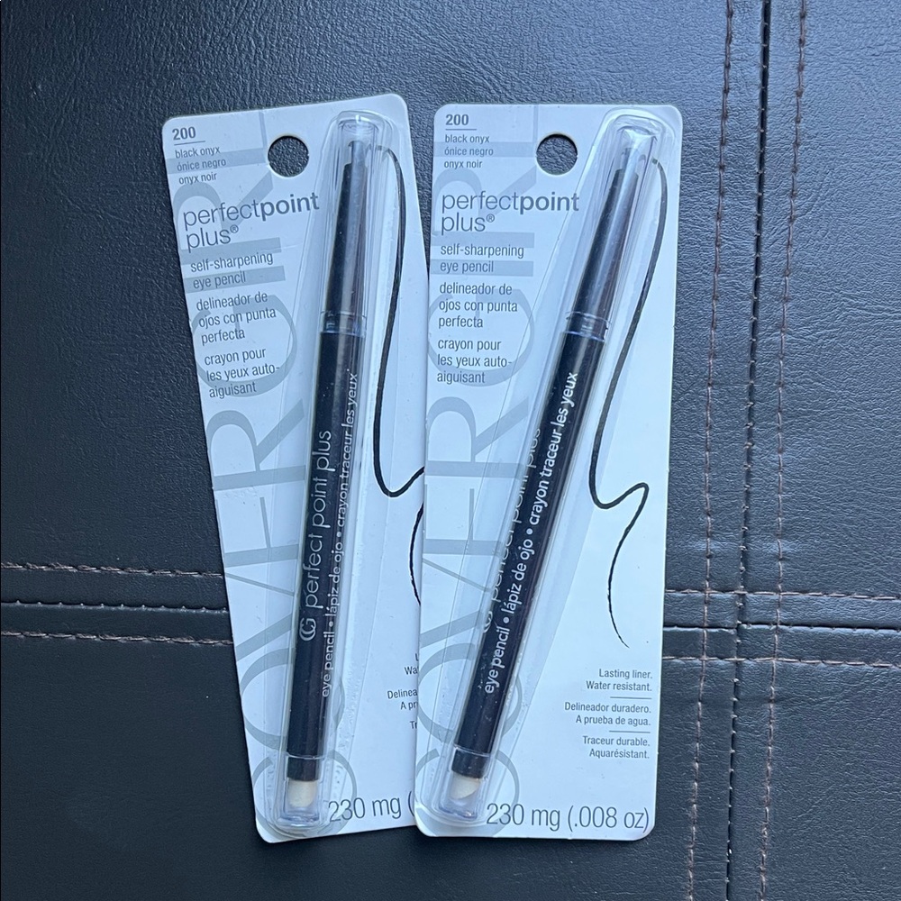 COVERGIRL Perfect Point Plus Self Sharpening Eyeliner Black Onyx 200 Bundle